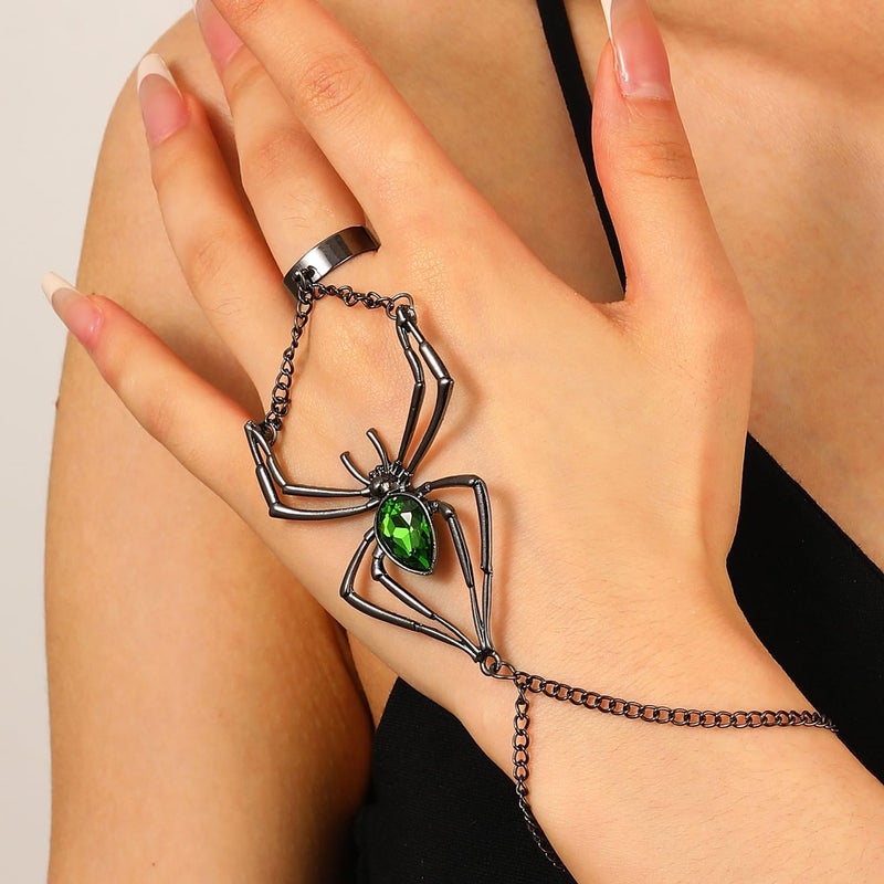 CSIYANJRY99 Snake Hand Chain Bracelet Snake Chain Finger Ring Bracelet Slave Chain Hand Harness Bracelet Snake Pearl Friendship Bracelet Jewelry Accessories - Image 2